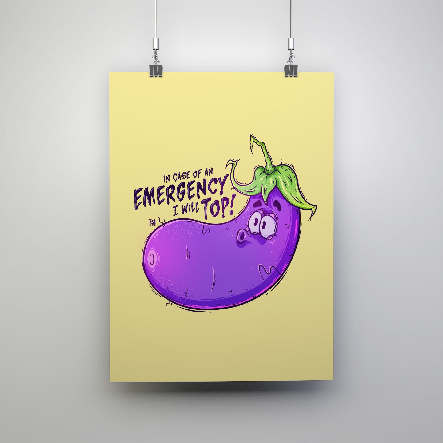 In A Case of Emergency Art Print