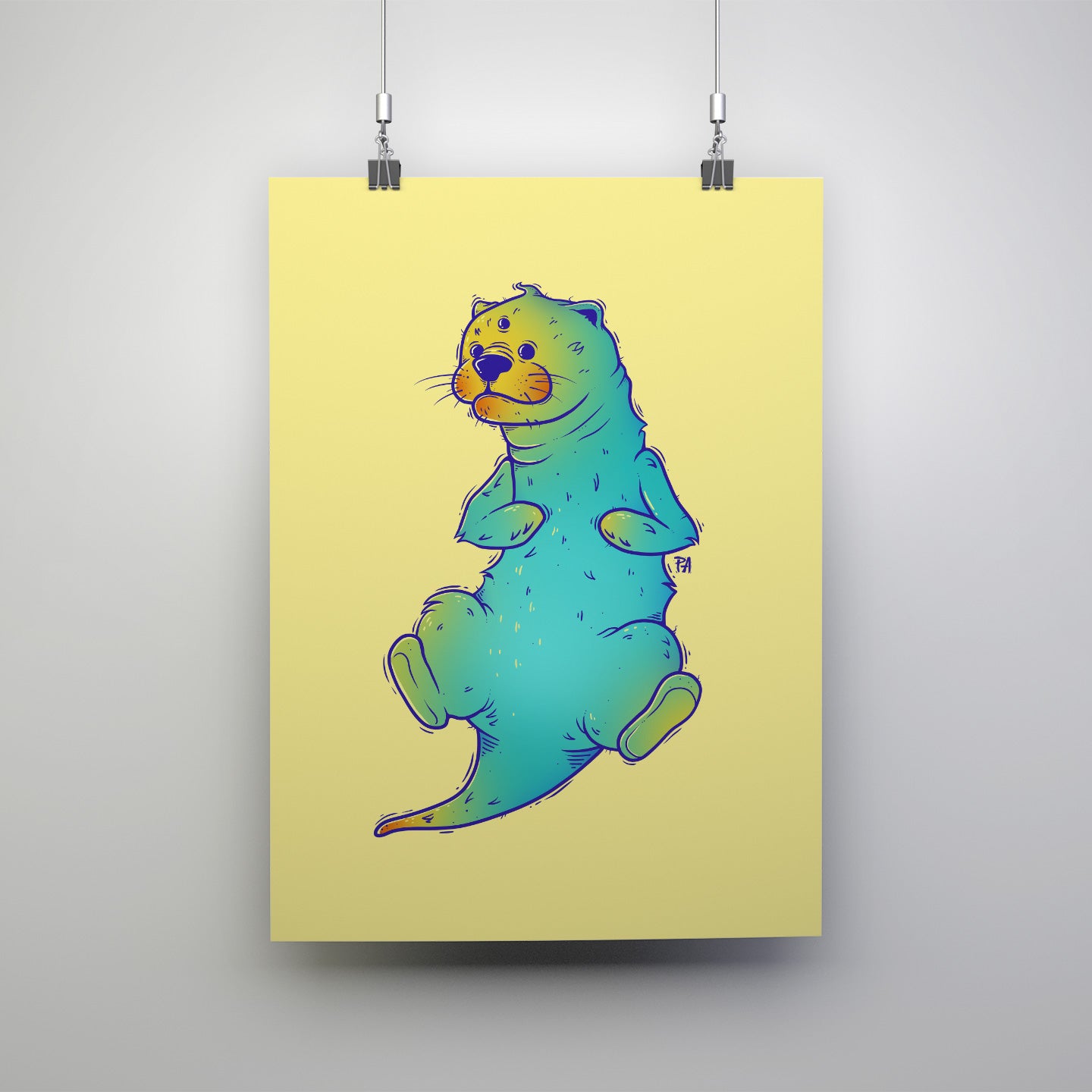 Otterly Amazing Art Print