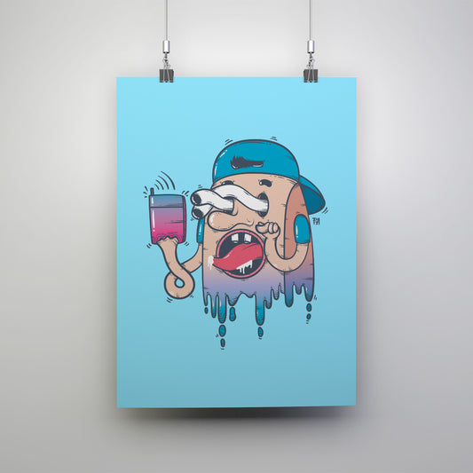 Slave to Technology Art Print