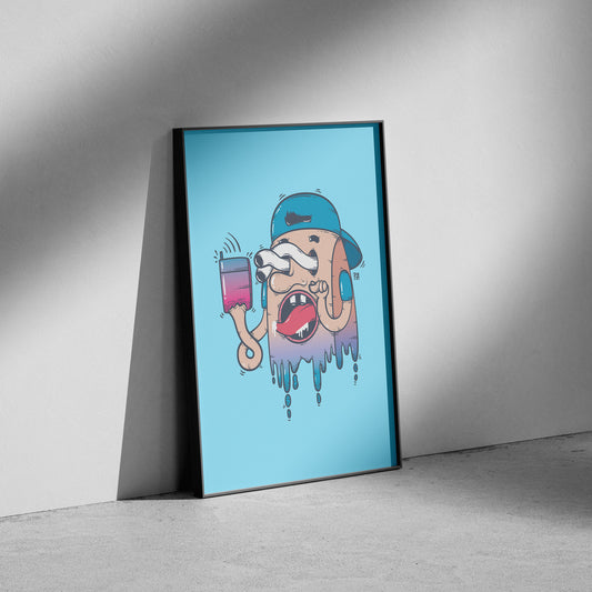 Slave to Technology Art Print